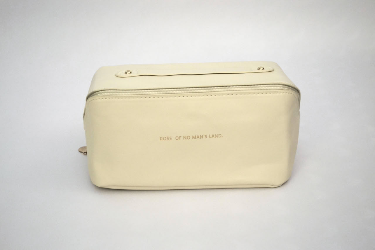 Leather Makeup Bag - White - Image 4