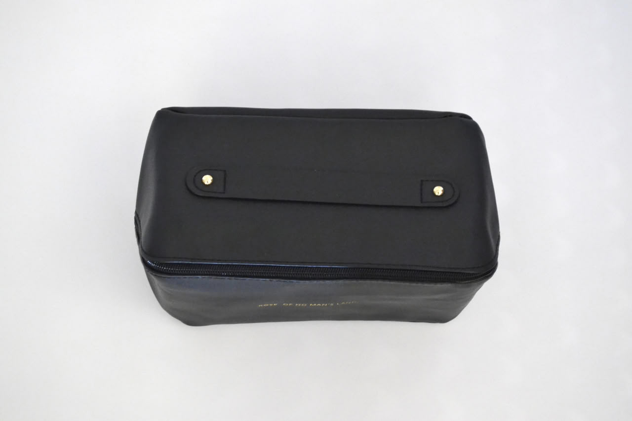 Leather Makeup Bag - Black - Image 4