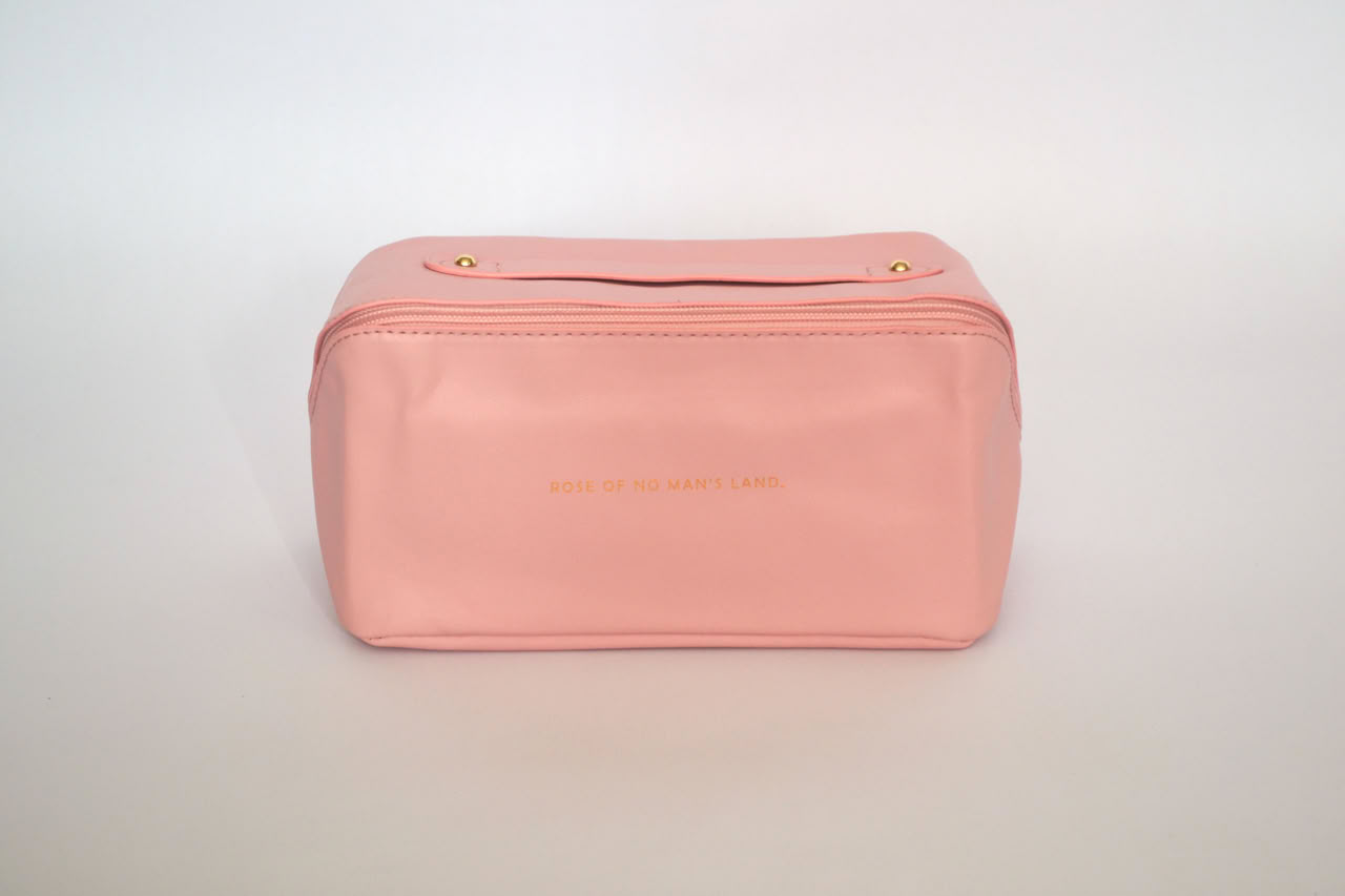 Leather Makeup Bag - Pink - Image 2