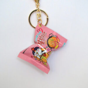 Instant Noodles Mini Keychain - Pink