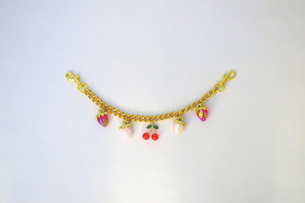 Strawberry Cherry Gold Decorative Chain