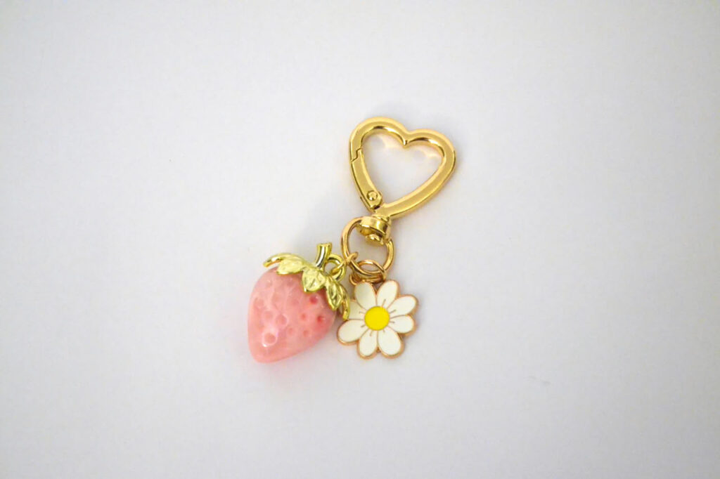 Strawberry Keychain - Pink