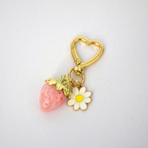 Strawberry Keychain - Pink